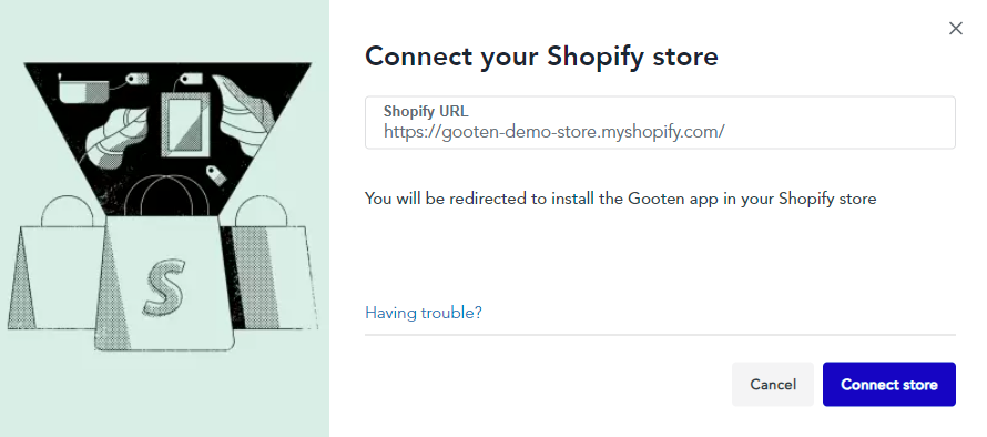 Getnet, Shopify Store Listing